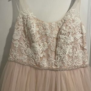 Plus Size Wedding Dress - Blush Pink, 22W, David’s Bridal, 2019